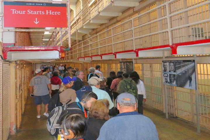 Alcatraz prison walking tour by cell blocks 